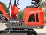TYPHON TERROR ONE STORM 1-Ton Mini Excavator – High-Performance Micro Crawler Trench Digger with Protective Canopy