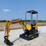 TYPHON TERROR X STORM 1-Ton Mini Excavator – High-Performance Crawler Trench Digger with Protective Canopy & Hydraulic Systems