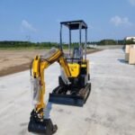 TYPHON TERROR X STORM 1-Ton Mini Excavator – High-Performance Crawler Trench Digger with Protective Canopy & Hydraulic Systems