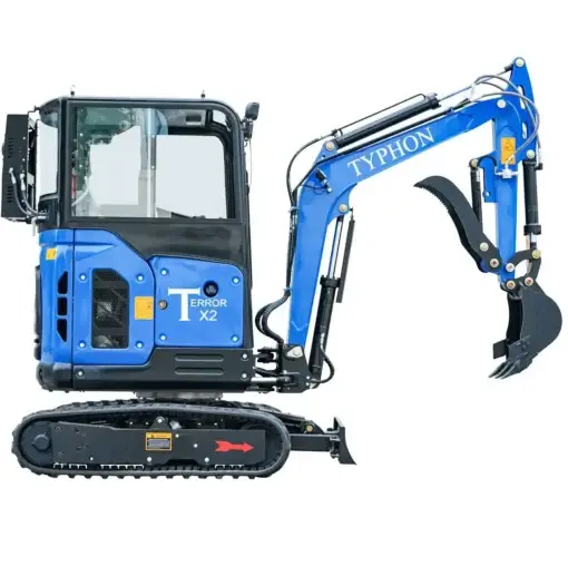 TYPHON TERROR X2 2.7-Ton Mini Excavator – Kubota V1505 Diesel Engine EPA-Certified Heavy-Duty Crawler Digger