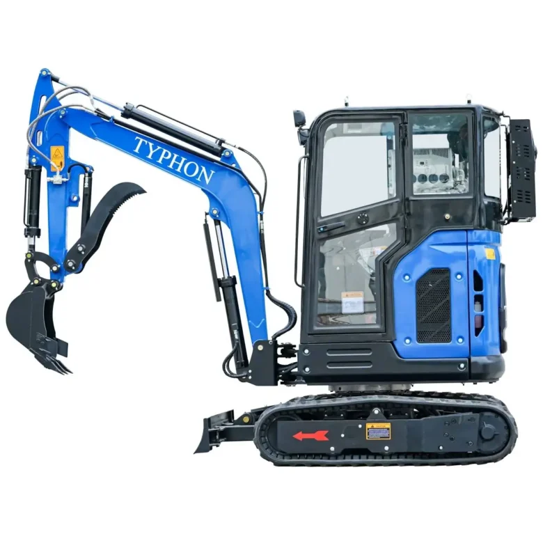 TYPHON TERROR X2 2.7-Ton Mini Excavator – Kubota V1505 Diesel Engine EPA-Certified Heavy-Duty Crawler Digger