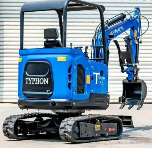 TYPHON TERROR X2 STORM 2.5-Ton Mini Excavator – Kubota V1505 25HP Diesel Engine EPA-Certified Crawler Digger