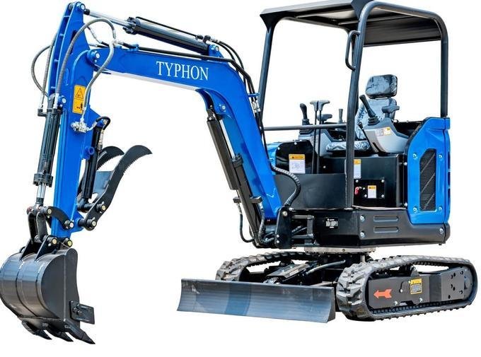 TYPHON TERROR X2 STORM 2.5-Ton Mini Excavator – Kubota V1505 25HP Diesel Engine EPA-Certified Crawler Digger