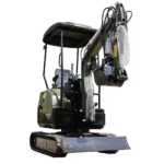 TYPHON TERROR XIII 1.3-Ton Mini Excavator – High-Performance Micro Crawler Trench Digger with Protective Canopy & Advanced Hydraulics