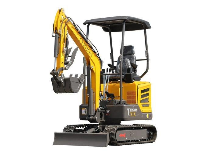 TYPHON TERROR XIX STORM 1.8-Ton Mini Excavator – High-Performance Crawler Trench Digger with Integrated Boom Swing