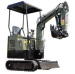 TYPHON TERROR XV STORM 1.05-Ton Mini Excavator – High-Performance Crawler Trench Digger with Protective Canopy