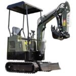 TYPHON TERROR XV STORM 1.05-Ton Mini Excavator – High-Performance Crawler Trench Digger with Protective Canopy