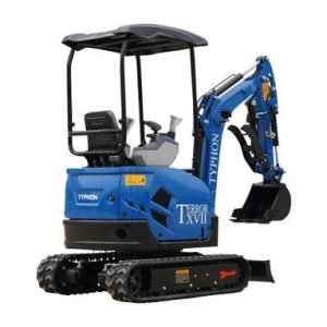 TYPHON TERROR XVII Heavy-Duty Mini Excavator – 3800 lbs Rubber Track Digger with Kubota D902 Diesel Engine