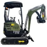 TYPHON TERROR XVIII Heavy-Duty Mini Excavator – 4000 lbs Rubber Track Digger with Kubota Diesel Engine