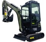 TYPHON TERROR XVIII Prestige Heavy-Duty Mini Excavator – 2-Ton Green Edition Rubber Track Digger with Kubota Diesel