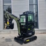 TYPHON TERROR XVIII Prestige Heavy-Duty Mini Excavator – 2-Ton Green Edition Rubber Track Digger with Kubota Diesel