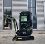 TYPHON TERROR XVIII Prestige Heavy-Duty Mini Excavator – 2-Ton Green Edition Rubber Track Digger with Kubota Diesel