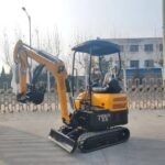 TYPHON TERROR XX Heavy-Duty Mini Excavator – 4000 lbs Rubber Track Digger with Kubota D902 Diesel Engine