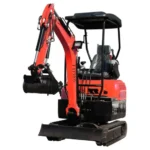 TYPHON TERROR XX Heavy-Duty Mini Excavator – 4000 lbs Rubber Track Digger with Kubota D902 Diesel Engine (Alternative Layout)