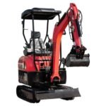 TYPHON TERROR XX Heavy-Duty Mini Excavator – 4000 lbs Rubber Track Digger with Kubota D902 Diesel Engine (Alternative Layout)