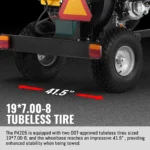 5 inch E-Start KOHLER 429cc 14hp Gasoline Engine Powered Disc Wood Chipper with Taillight , P4205 - Image 3
